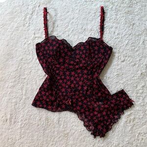 2000s star cami & panty set